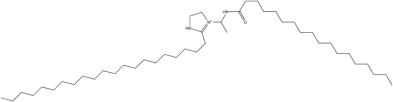 2-Henicosyl-1-[1-(stearoylamino)ethyl]-1-imidazoline-1-ium Structure