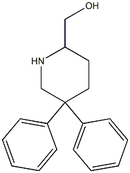 5,5-ジフェニルピペリジン-2-メタノール 化学構造式