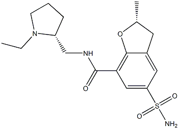 (R)-2,3-Dihydro-N-[[(2R)-1-ethyl-2-pyrrolidinyl]methyl]-2-methyl-5-sulfamoylbenzofuran-7-carboxamide