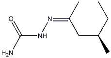 [R,(+)]-4-Methyl-2-hexanone semicarbazone Struktur