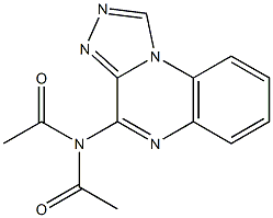 4-Diacetylamino[1,2,4]triazolo[4,3-a]quinoxaline 结构式