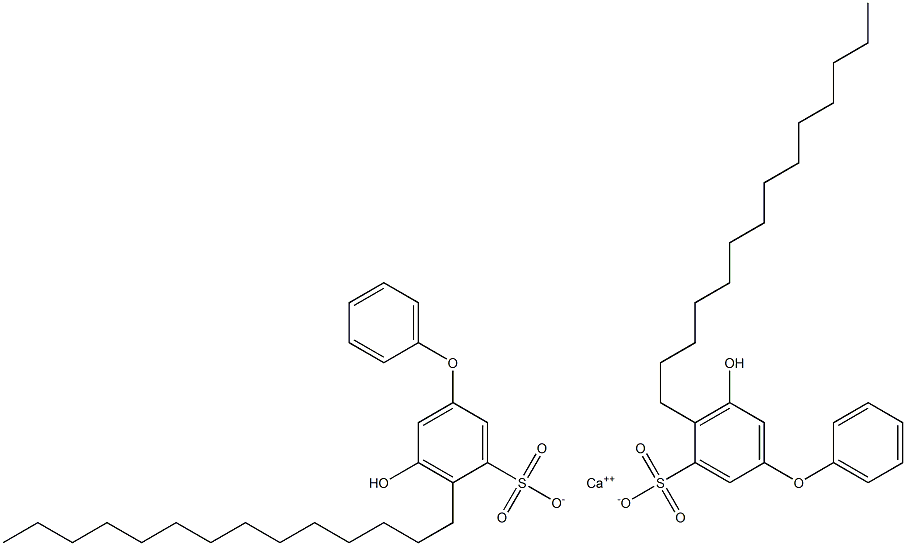 Bis(5-hydroxy-4-tetradecyl[oxybisbenzene]-3-sulfonic acid)calcium salt