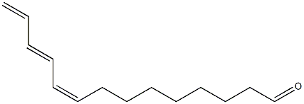 (9Z,11E)-9,11,13-Tetradecatrien-1-al Structure