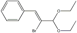 (2Z)-2-Bromo-3-phenylpropenal diethyl acetal Structure