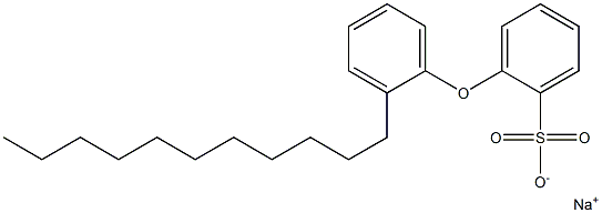 2-(2-Undecylphenoxy)benzenesulfonic acid sodium salt Structure