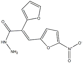 2-(2-Furyl)-3-(5-nitro-2-furyl)acrylic acid hydrazide Structure