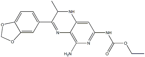 N-[(5-Amino-1,2-dihydro-2-methyl-3-(1,3-benzodioxol-5-yl)pyrido[3,4-b]pyrazin)-7-yl]carbamic acid ethyl ester