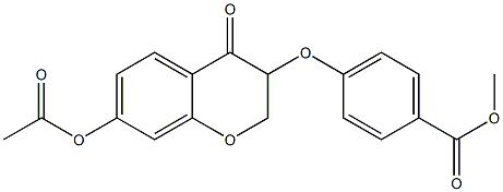 4-[(7-Acetoxy-3,4-dihydro-4-oxo-2H-1-benzopyran)-3-yloxy]benzoic acid methyl ester