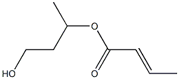 (E)-2-Butenoic acid 3-hydroxy-1-methylpropyl ester Struktur
