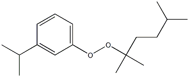 3-Isopropylphenyl 1,1,4-trimethylpentyl peroxide Struktur