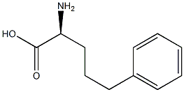 (S)-2-Amino-5-phenylpentanoic acid 结构式