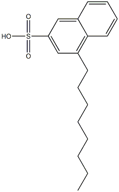 4-オクチル-2-ナフタレンスルホン酸 化学構造式