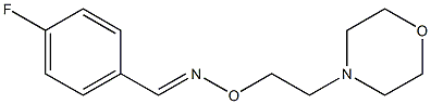 (E)-4-Fluorobenzaldehyde O-(2-morpholinoethyl)oxime Struktur