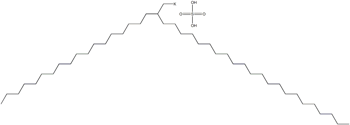 Sulfuric acid 2-octadecyltetracosyl=potassium salt