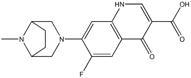 6-Fluoro-1,4-dihydro-4-oxo-7-(8-methyl-3,8-diazabicyclo[3.2.1]octan-3-yl)quinoline-3-carboxylic acid