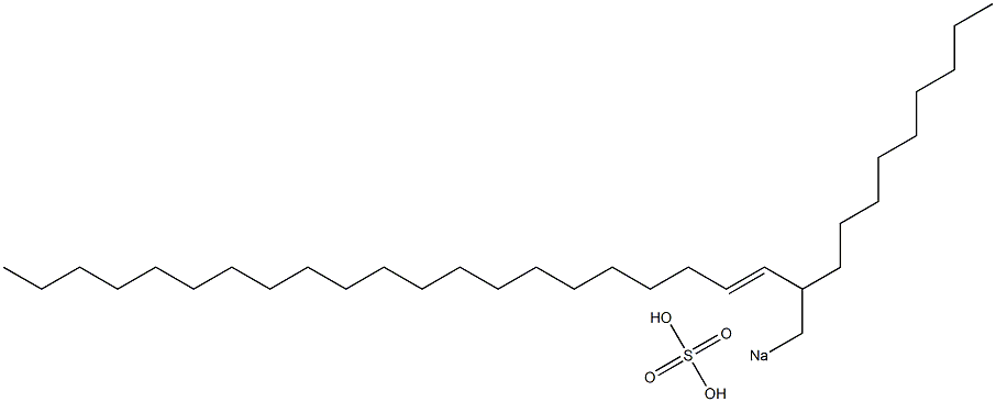 Sulfuric acid 2-nonyl-3-tricosenyl=sodium ester salt Structure