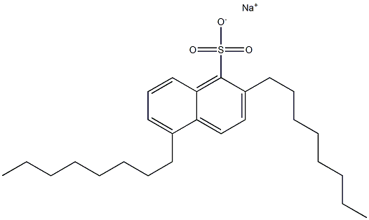 2,5-Dioctyl-1-naphthalenesulfonic acid sodium salt Structure