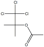 Acetic acid 2,2,2-trichloro-1,1-dimethylethyl ester Struktur