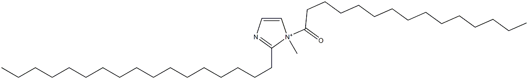 2-Heptadecyl-1-methyl-1-pentadecanoyl-1H-imidazol-1-ium Structure