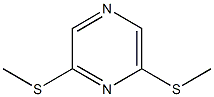 2,6-ビス(メチルチオ)ピラジン 化学構造式