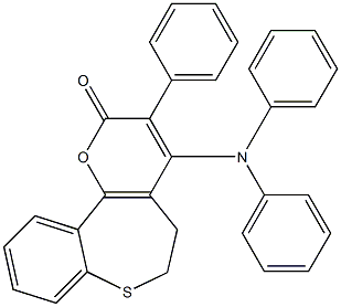 3-Phenyl-4-(diphenylamino)-5,6-dihydro-2H-[1]benzothiepino[5,4-b]pyran-2-one