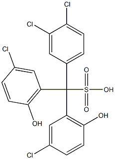 (3,4-Dichlorophenyl)bis(3-chloro-6-hydroxyphenyl)methanesulfonic acid