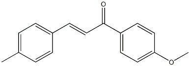 (E)-4'-Methoxy-4-methylchalcone 结构式