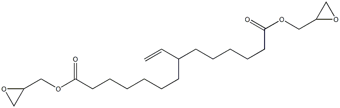 7-Vinyltetradecanedioic acid di(oxiranylmethyl) ester Struktur