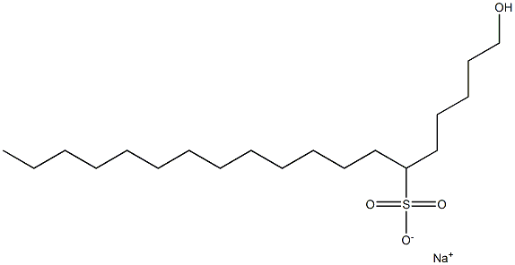 1-Hydroxynonadecane-6-sulfonic acid sodium salt|