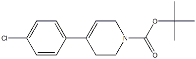 1-(tert-Butyloxycarbonyl)-4-(4-chlorophenyl)-1,2,3,6-tetrahydropyridine Structure