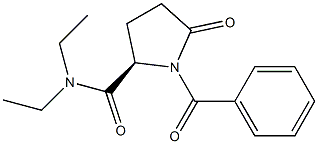 (2R)-1-Benzoyl-N,N-diethyl-5-oxo-2-pyrrolidinecarboxamide Structure