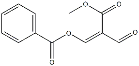 (Z)-3-Benzoyloxy-2-formylpropenoic acid methyl ester Struktur