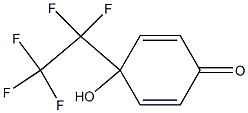 4-(Pentafluoroethyl)-4-hydroxy-2,5-cyclohexadien-1-one Structure