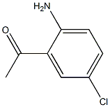 2'-アミノ-5'-クロロアセトフェノン 化学構造式