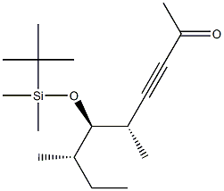 (5S,6R,7S)-6-(tert-Butyldimethylsilyloxy)-5,7-dimethyl-3-nonyn-2-one Structure