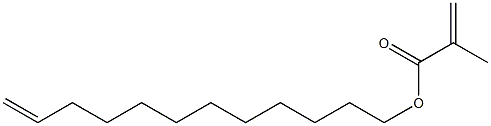 Methacrylic acid (11-dodecenyl) ester Structure