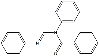 N1-ベンゾイル-N1,N2-ジフェニルホルムアミジン 化学構造式
