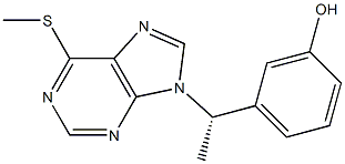 9-[(S)-1-(3-Hydroxyphenyl)ethyl]-6-methylthio-9H-purine
