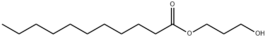 ウンデカン酸3-ヒドロキシプロピル 化学構造式