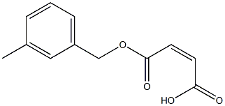 Maleic acid hydrogen 1-(m-methylbenzyl) ester Struktur
