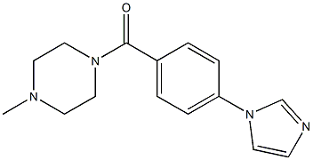 1-[4-(1H-Imidazol-1-yl)benzoyl]-4-methylpiperazine Structure