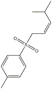 (Z)-4-Methyl-2-pentenyl 4-methylphenyl sulfone Struktur