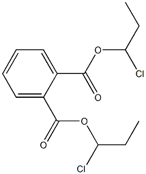 1,2-Benzenedicarboxylic acid bis(1-chloropropyl) ester Structure