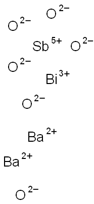 Dibarium antimony(V) bismuth(III) hexoxide 结构式