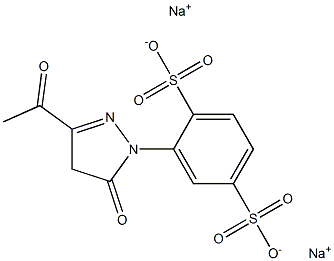 2-[(3-Acetyl-5-oxo-4,5-dihydro-1H-pyrazol)-1-yl]-1,4-benzenedisulfonic acid disodium salt