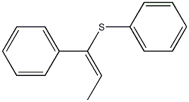(E)-1-Phenyl-1-phenylthio-1-propene Structure