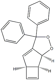 (1S,7S,8S)-4,4-Diphenyl-5,6-dioxatricyclo[6.2.0.03,7]deca-2,9-diene 结构式