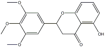 2-(3-Methoxy-4-methoxy-5-methoxyphenyl)-5-hydroxy-2,3-dihydro-4H-1-benzopyran-4-one