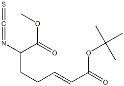 (2E)-6-Isothiocyanato-2-heptenedioic acid 1-tert-butyl 7-methyl ester Struktur