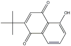 2-tert-ブチル-5-ヒドロキシナフタレン-1,4-ジオン 化学構造式